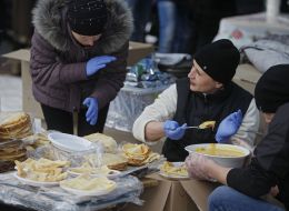 Celebration of Maslenitsa in Kiev