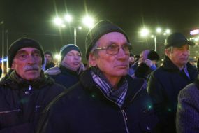 Participants of the rally honored the memory of Heroes of Heavenly Hundreds in Zaporozhye