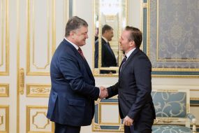 Petro Poroshenko and Anders Samuelsen