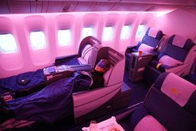 Guest presentation in the plane Boeing 777-200 ER