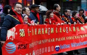 A festive parade-festival
