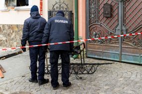 Последствия пожара в здании Общества Венгерской культуры Закарпатья