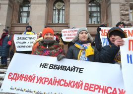 Protest action "Andriyivsky vernissage under the walls of Kyiv City State Administration"