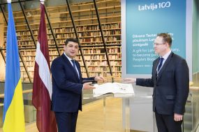 Vladimir Groisman  visited the National Library of Latvia