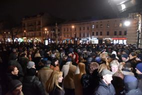 Protest against the concert of singer Irina Bilyk in Lviv