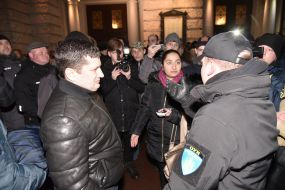 Protest against the concert of singer Irina Bilyk in Lviv