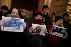 Protest against the concert of singer Irina Bilyk in Lviv