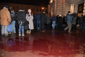 Protest against the concert of singer Irina Bilyk in Lviv