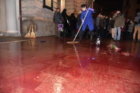 Protest against the concert of singer Irina Bilyk in Lviv