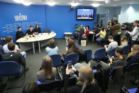 Участники пресс-конференции