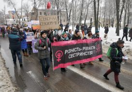 Marsh of feminists in Kharkiv