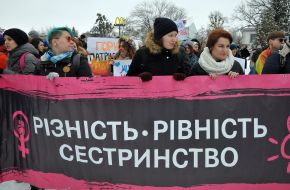 Marsh of feminists in Kharkiv