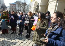 Marsh of feminists in Lviv