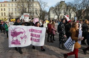 Marsh of feminists in Lviv