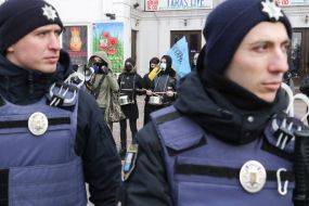 March "More than Wives" in Mariupol