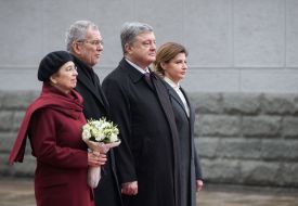 Alexander Van der Bellen and Petr Poroshenko