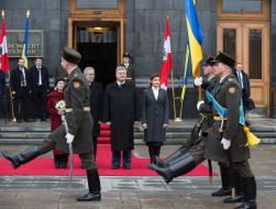 Alexander Van der Bellen and Petr Poroshenko