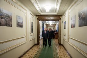Alexander Van der Bellen and Petr Poroshenko