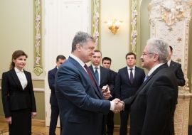 Petro Poroshenko and Christoph Otto
