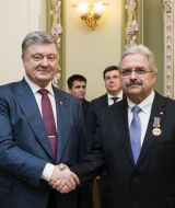 Petro Poroshenko and Christoph Otto