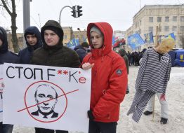 Action against the election of the Russian president
