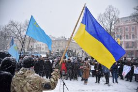 Віче проти виборів в Криму