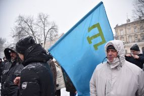 Віче проти виборів в Криму