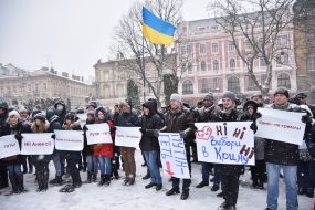 Віче проти виборів в Криму