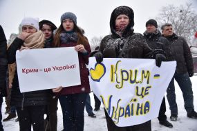 Віче проти виборів в Криму