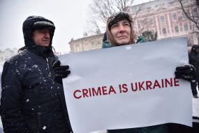 Віче проти виборів в Криму