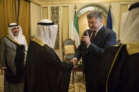 Петр Порошенко и Джабер Аль-Мубарак Аль-Хамад Ас-Сабах