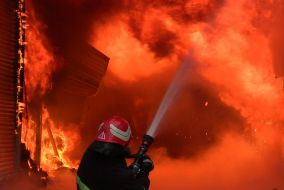 Extinguishing the fire