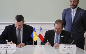 Vitali Klitschko and Patrick Olie