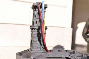 The bronze model of the Lviv Town Hall