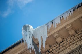 Icicles on the roof