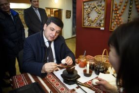 Volodymyr Groysman visited the Museum of Easter Paintings