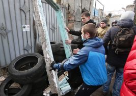 Activists of the "National Corps"