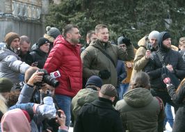 Andriy Biletsky and Oleg Petrenko