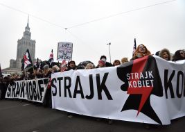 Protest against the introduction of new restrictions on abortion