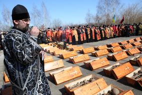 The reburial of the remains of the victims of the communist regime