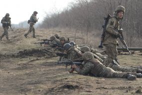 The exercises of the assault and assault troops of the Ukrainian Armed Forces