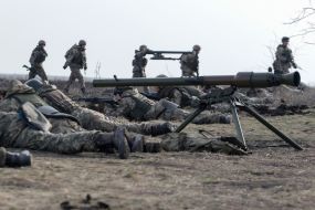 The exercises of the assault and assault troops of the Ukrainian Armed Forces