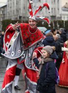 The parade of costumed historical characters