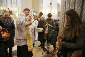 Consecration of the Easter baskets
