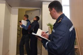 Fire inspection of Epicenter hypermarket in Zaporozhye