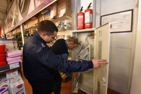 Fire inspection of Epicenter hypermarket in Zaporozhye
