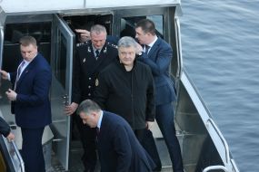 Petro Poroshenko, Arsen Avakov and Serhiy Knyazev