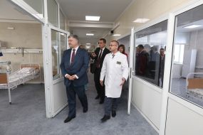 Petro Poroshenko visited the Vinnytsia Regional Children's Clinical Hospital