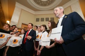 Briefing of deputies and students of Klovsky Lyceum