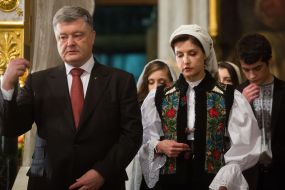 Petro Poroshenko with his wife Marina